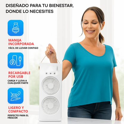 Tu Aire Personal : Fresca, Luz y Spray en Uno